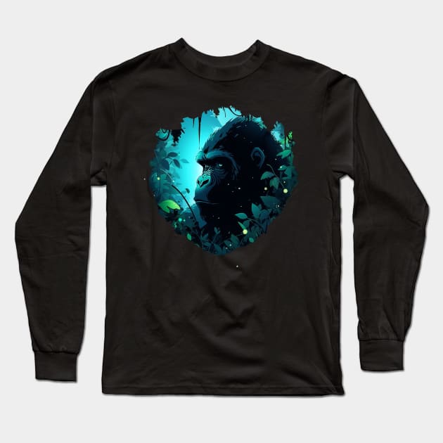 gorilla Long Sleeve T-Shirt by skatermoment